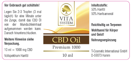 CBD Öl Premium 1000*